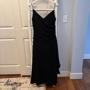 EUC vtg Jones New York Evening black maxi dress 14